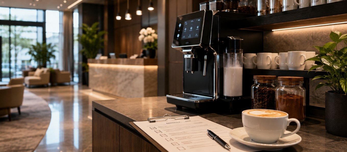 Qualitätscheckliste für Hotels: So erkennst du schwache Kaffeeleistung sofort