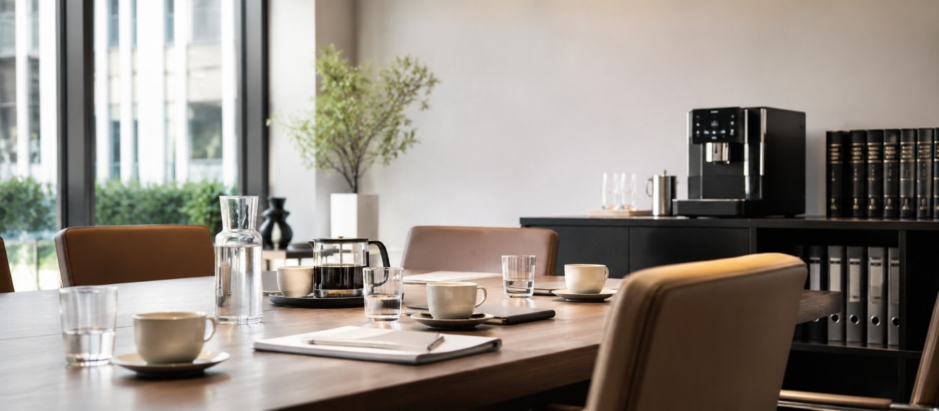 Kaffee in der Kanzlei: Premium-Setup für Mandanten, Meetings & Team