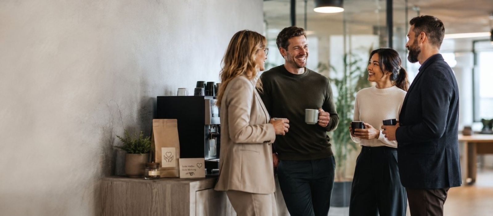 Spendenkaffee im Unternehmen: Team-Story, die Mitarbeiter und Kunden mögen